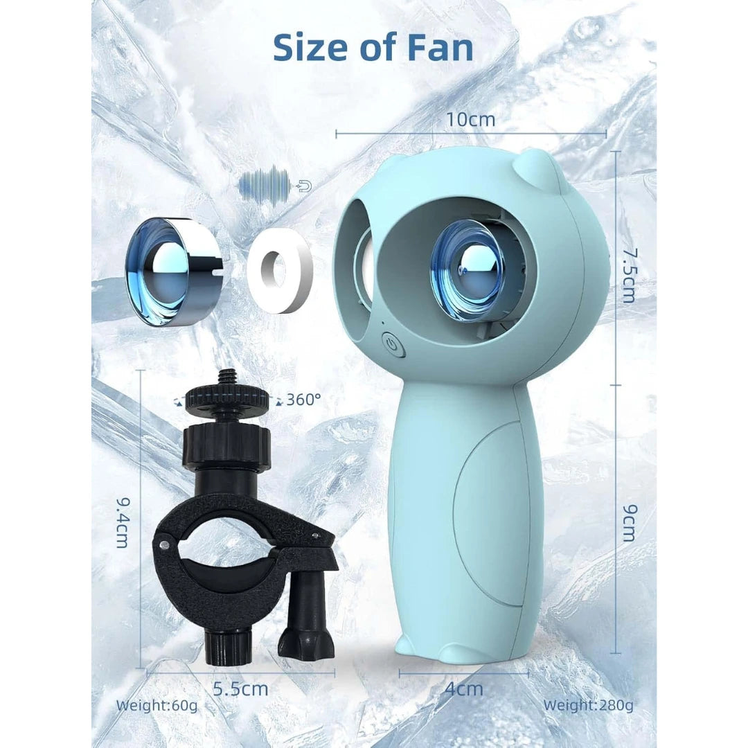 KENSUKA Mini Portable Stroller Fan with Aromatherapy & 360° Swivel Clip