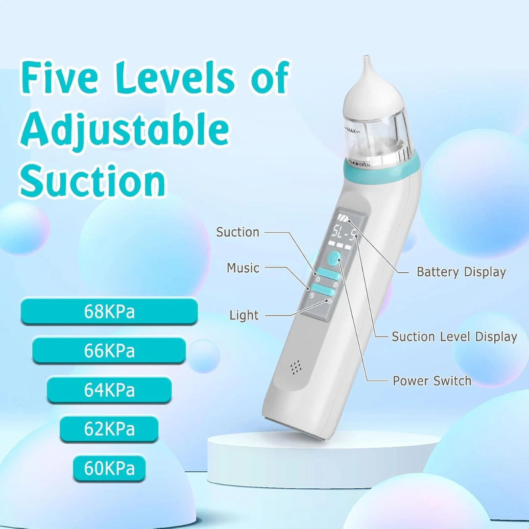X50 Baby Nasal Aspirator – Rechargeable with Music & LED Light