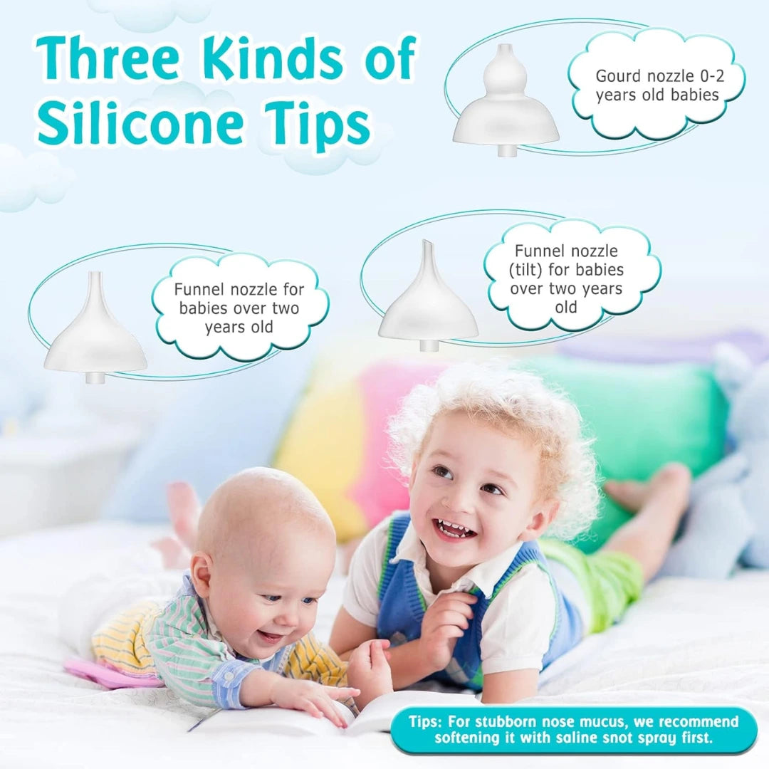 X50 Baby Nasal Aspirator – Rechargeable with Music & LED Light