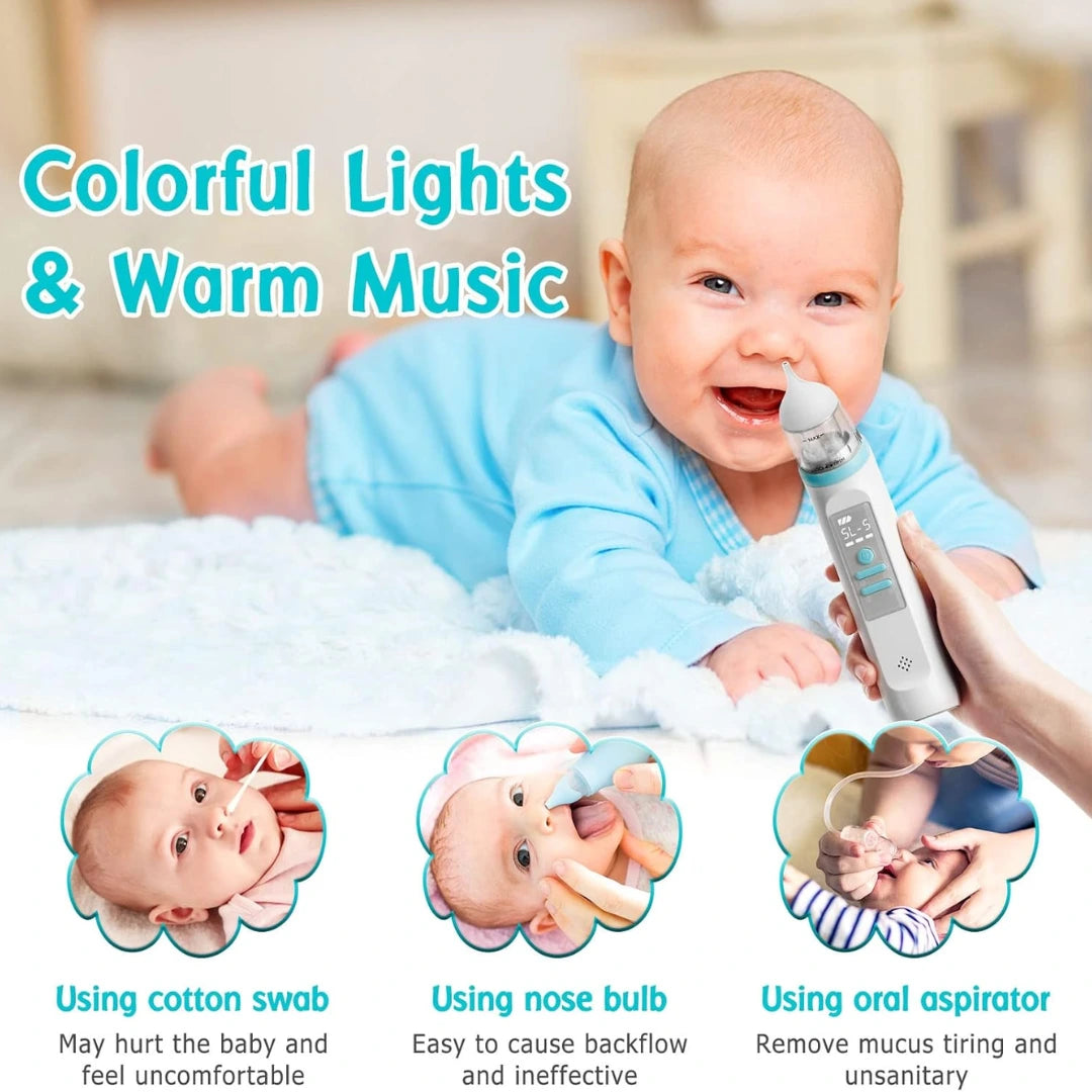 X50 Baby Nasal Aspirator – Rechargeable with Music & LED Light