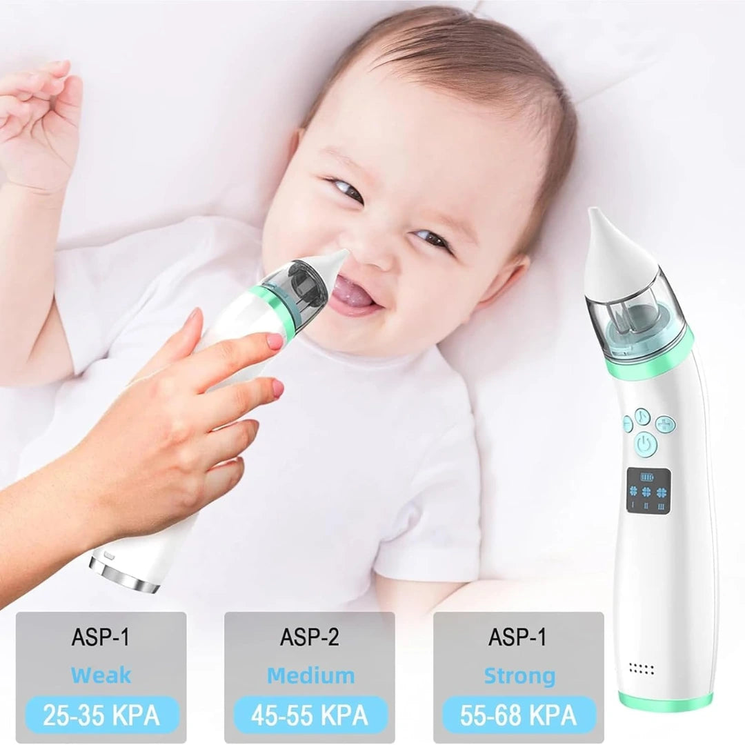 Electric Baby Nasal Aspirator – Gentle, Quiet & Rechargeable Relief for Toddlers