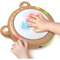 TUMAMA Baby Musical Drum Toy – Light-Up Sound Toy for Infants & Toddlers (40+ Songs & Rhythms)