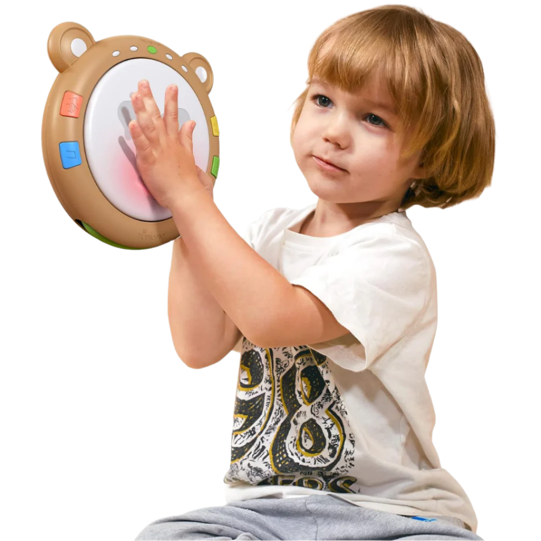 TUMAMA Baby Musical Drum Toy – Light-Up Sound Toy for Infants & Toddlers (40+ Songs & Rhythms)