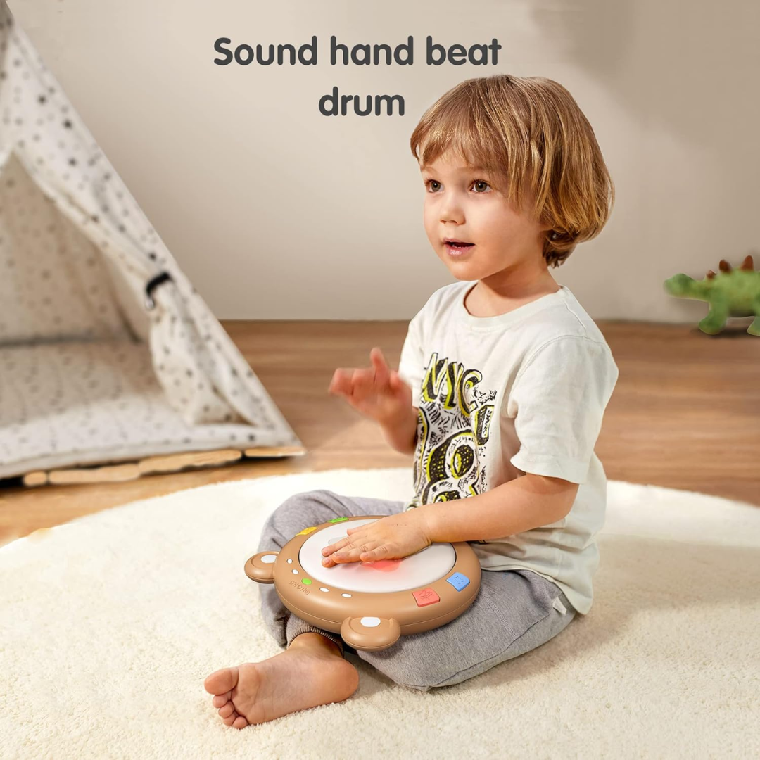 TUMAMA Baby Musical Drum Toy – Light-Up Sound Toy for Infants & Toddlers (40+ Songs & Rhythms)